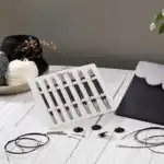 KnitPro Karbonz Normal Set di Ferri Circolari Componibili Midi, 13 cm