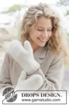 261-50 Birch Bark Mittens by DROPS Design