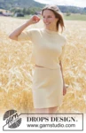 268-33 Golden Mist Skirt by DROPS Design