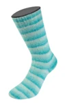 Lana Grossa Cosy Socks Soft Stripes 115 Menta/turchese chiaro/turchese