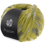 Lana Grossa Popcorn 14 Pistacchio/beige chiaro/grigio tenue/grigio scuro