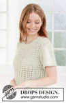 266-26 Sweet Lime Top by DROPS Design