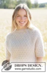 268-3 Perfectly Bee Sweater by DROPS Design