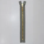 YKK Cerniera Fissa, Ottone, 4 mm 135 Grigio medio