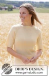 268-36 Golden Mist Tee by DROPS Design