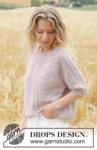 267-19 Rose Blossom Top by DROPS Design