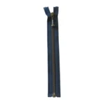 YKK Cerniera Metallica Divisibile 4 mm (25-65 cm) 560 Blu navy, Ottone antico