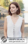 257-32 Scallop Bliss Vest by DROPS Design