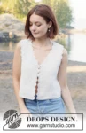 257-32 Scallop Bliss Vest by DROPS Design