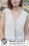257-32 Scallop Bliss Vest by DROPS Design