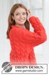 267-28 Queen of Cables Sweater by DROPS Design