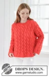 267-28 Queen of Cables Sweater by DROPS Design