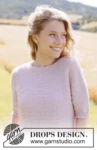 267-31 Rose Cloud Sweater by DROPS Design