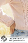 267-1 Forever Rose Sweater by DROPS Design