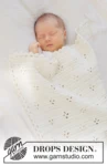 51-4 Feather Bloom Blanket by DROPS Design