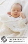 51-4 Feather Bloom Blanket by DROPS Design