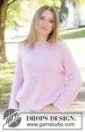267-12 Rose Sugar Sweater by DROPS Design