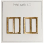 Go Handmade Fibbia in Metallo 31 x 28 mm, Bronzo