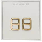 Go Handmade Fibbia in Metallo 25 x 19 mm, Bronzo