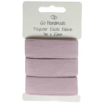 Go Handmade Nastro Elastico: 3 m x 20 mm, Rosa vintage