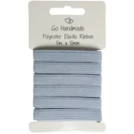 Go Handmade Nastro Elastico: 5 m x 10 mm, Grigio/blu