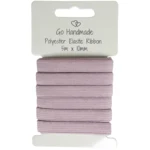 Go Handmade Nastro Elastico: 5 m x 10 mm, Rosa vintage