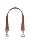 Go Handmade Manico per Borsa con Moschettone e Anello a D Marrone/Bronzo