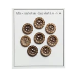 Go Handmade Bottoni in Cocco con Cuori: 15 mm