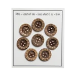 Go Handmade Bottoni in Cocco con Cuori: 18 mm