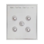 Go Handmade Bottoni con perla: Rotondo, Perla