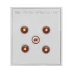 Go Handmade Bottoni con perla: Semitondo, Marrone pastello