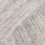 DROPS Brushed Alpaca Silk 02 Grigio chiaro (Uni Colour)