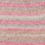DROPS Fabel Long Print 623 Nebbia rosa