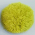 Pompon Pelliccia di Coniglio 10 cm 04 Lime
