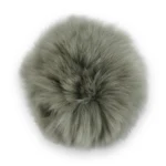 Pompon Kaninhår 6 cm Grå