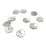 HobbyArts Perlemorsknapper Blomst 15 mm, 10 stk