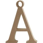 Bogstav, MDF, 8cm, 1stk Å