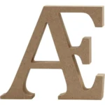Bogstav, MDF, 8cm, 1stk Æ