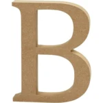 Bogstav, MDF, 8cm, 1stk B