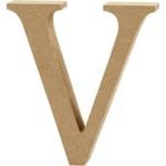 Bogstav, MDF, 8cm, 1stk V