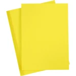 Karton A4, 210 x 297 mm, 20 ark Solgul
