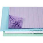 Carta a fisarmonica Viola chiaro / Bianco / Azzurro / Verde chiaro