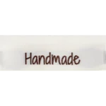 Go Handmade Etichetta Intrecciata, Doppia Faccia, 50 x 11,5 mm, 10 pezzi Handmade