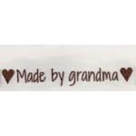 Go Handmade Etichetta Intrecciata, Doppia Faccia, 50 x 11,5 mm, 10 pezzi Made by grandma
