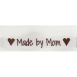 Go Handmade Etichetta Intrecciata, Doppia Faccia, 50 x 11,5 mm, 10 pezzi Made By Mom
