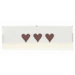 Go Handmade Etichetta Intrecciata, Doppia Faccia, 50 x 11,5 mm, 10 pezzi Lato posteriore