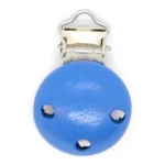 HobbyArts Clip Portaciuccio in Legno, rotonda, 1 pz. Blu
