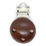 HobbyArts Clip Portaciuccio in Legno, rotonda, 1 pz. Marrone
