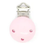 HobbyArts Clip Portaciuccio in Legno, rotonda, 1 pz. Rosa