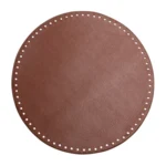Go Handmade Base per Borsa/Cesta, Pelle PU, Rotonda, 30 cm 22571 Marrone